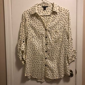 Forever 21 Polka Dot Blouse